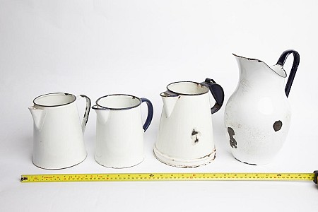 Jugs in Enamel (priced individually)